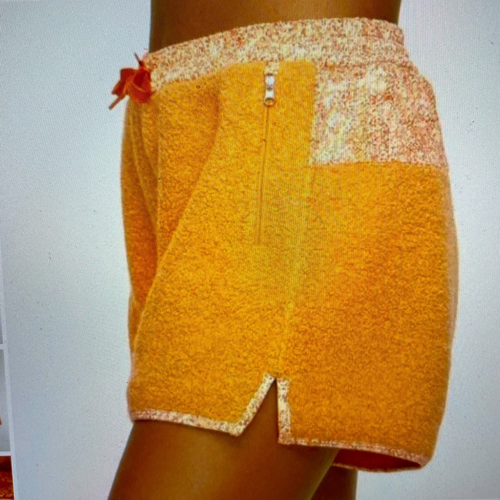 Outdoor Voices MegaFleece Shorts in Papaya!